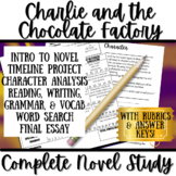 Charlie and the Chocolate Factory | Novel Study | Unit Bun