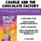 Charlie and the Chocolate Factory Printable Novel Study