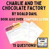 Charlie and the Chocolate Factory by Roald Dahl Quiz over 