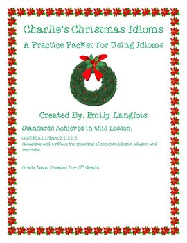 Preview of Charlie's Christmas Idioms