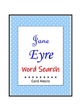 Preview of Charlotte Brontë ~ Jane Eyre ~ FREE ~ Word Search