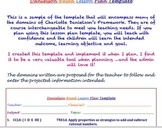 Charlotte Danielson Lesson Plan Template: A Sweet Design f