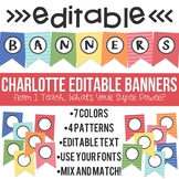 Charlotte Editable Banner