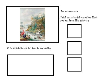 Preview of Charlotte Mason Art Study Worksheets