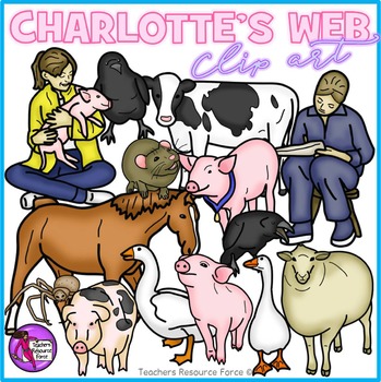 Preview of Charlotte's Web Realistic Clip Art