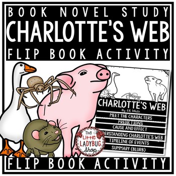 Preview of Charlotte's Web Book Review Report Aligned Novel Study by E.B. White