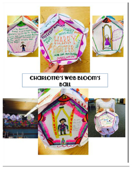 Preview of Charlotte's Web Blooms Ball Activity