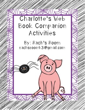 Preview of Charlotte's Web Book Companion Activities
