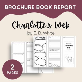 charlotte's web book report pdf