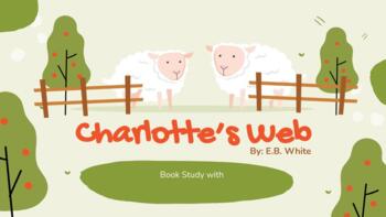 Preview of Charlotte's Web Book Study PPT