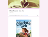 Charlotte's Web Book Test Google Form - Digital Learning