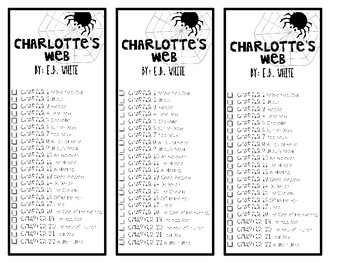 Preview of Charlotte's Web Bookmarks
