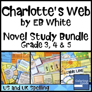 Preview of Charlotte's Web Complete Novel Study Bundle