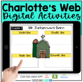 Charlotte's Web Digital Reading Comprehension Activities N