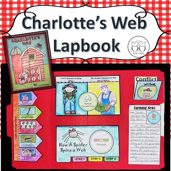 Preview of Charlotte's Web Lapbook Interactive Activity