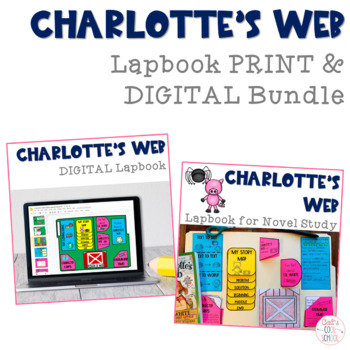 Preview of Charlotte's Web Lapbook for Novel Study BUNDLE