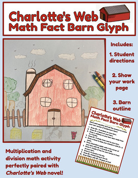Preview of Charlotte's Web Math Project - Create A Barn Glyph!