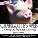 Charlotte's Web Novel/Movie Coloring-by-Number Pages