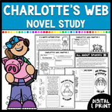 Charlotte's Web Novel Study | ELA & Science Activities | D