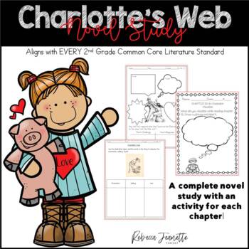 Preview of Charlotte's Web Novel Study I Reading Comprehension