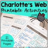 Charlotte's Web Novel Study Reading Comprehension Activities