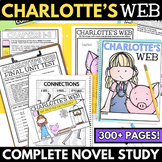 Charlotte's Web Novel Study Unit Activities - Comprehensio