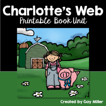 Preview of Charlotte’s Web Novel Study: vocabulary, comprehension, writing, skills