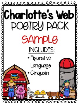 Preview of Charlotte's Web Poetry Pack