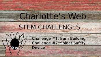 Preview of Charlotte's Web STEM Challenges