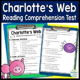 Charlotte's Web Test | 4-Page Charlotte's Web Quiz Assessm