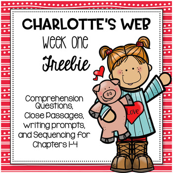 Preview of Charlotte's Web Novel Study Week One FREEBIE