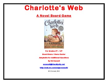 Preview of Charlotte's Web Board Game