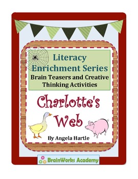 Preview of Charlotte's Web Brain Teasers and Creative Thinking Activities