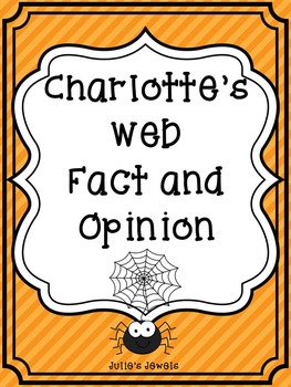 Preview of Charlotte's Web Fact and Opinion Game