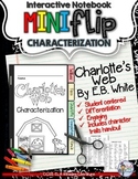 Charlotte's Web: Interactive Notebook Characterization Mini Flip