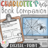 Digital + Print Charlotte's Web Novel Study Bundle
