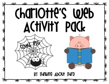 Preview of Charlotte's Web Novel Unit - Distance Learning