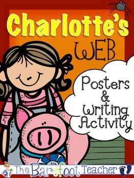 Preview of Charlotte's Web Posters (11 Total) & Writing Activity