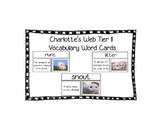 Charlotte's Web Tier II Vocabulary Cards