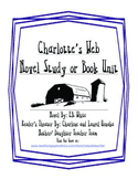 Charlotte's Web Unit or Novel Study: Chapter Questions, Qu