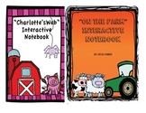 "Charlotte's Web" and "On the Farm" Interactive Notebook Bundle