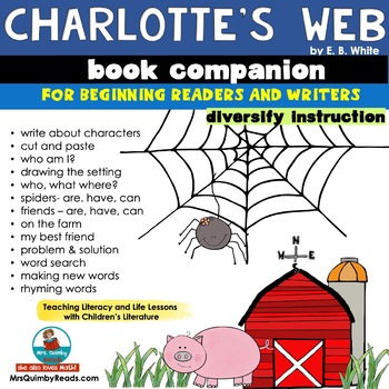 Charlotte S Web For Primary Readers Book Companion Writing Prompts