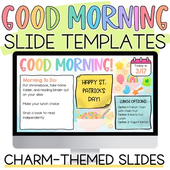 Preview of Charm-Themed Good Morning Slide Templates