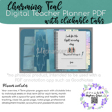 Charming Teal | Digital Teacher Planner | GoodNotes and On