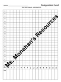 Chart Template for Benchmark Reading Assessments to show s