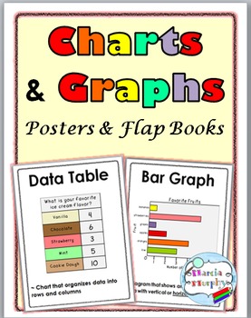 Preview of Charts and Graphs Posters and Interactive Flap Books