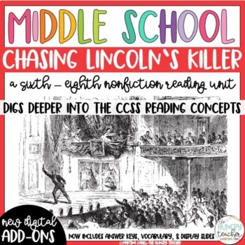 Preview of Chasing Lincoln's Killer by James L. Swanson Literary Nonfiction Novel Study