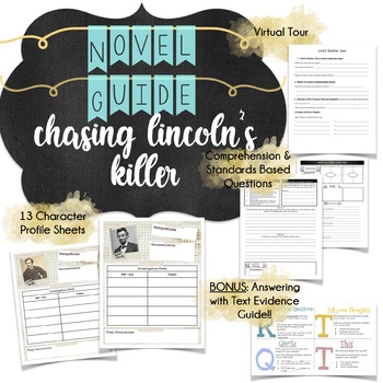 Preview of Best Selling Chasing Lincoln's Killer Lesson Plan & Novel Guide: Updated!