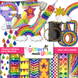 Chasing A Rainbow Clipart: Spring Graphics {Glitter Meets Glue}