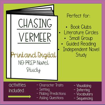 Preview of Chasing Vermeer Novel Study - Distant Learning